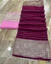 SV Pure Viscose Georgette Party Wear Sarees Wholesale Market In Surat
